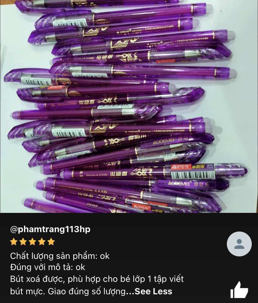Hộp Bút Mực Nước  - Xoá Được (12 Cây)
