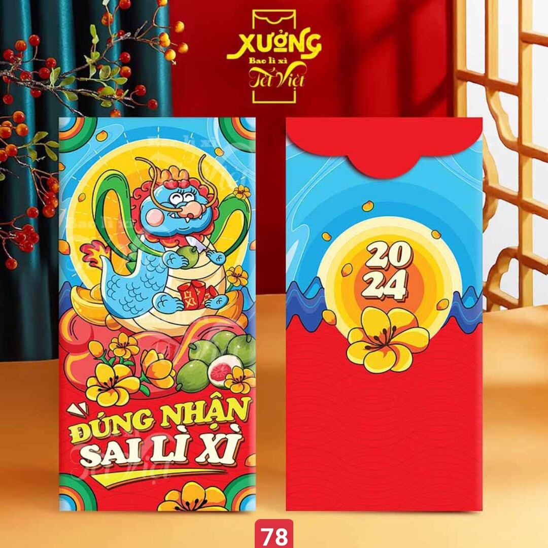 TÚI 10 CÁI]Lì Xì Đẹp Tết 2024