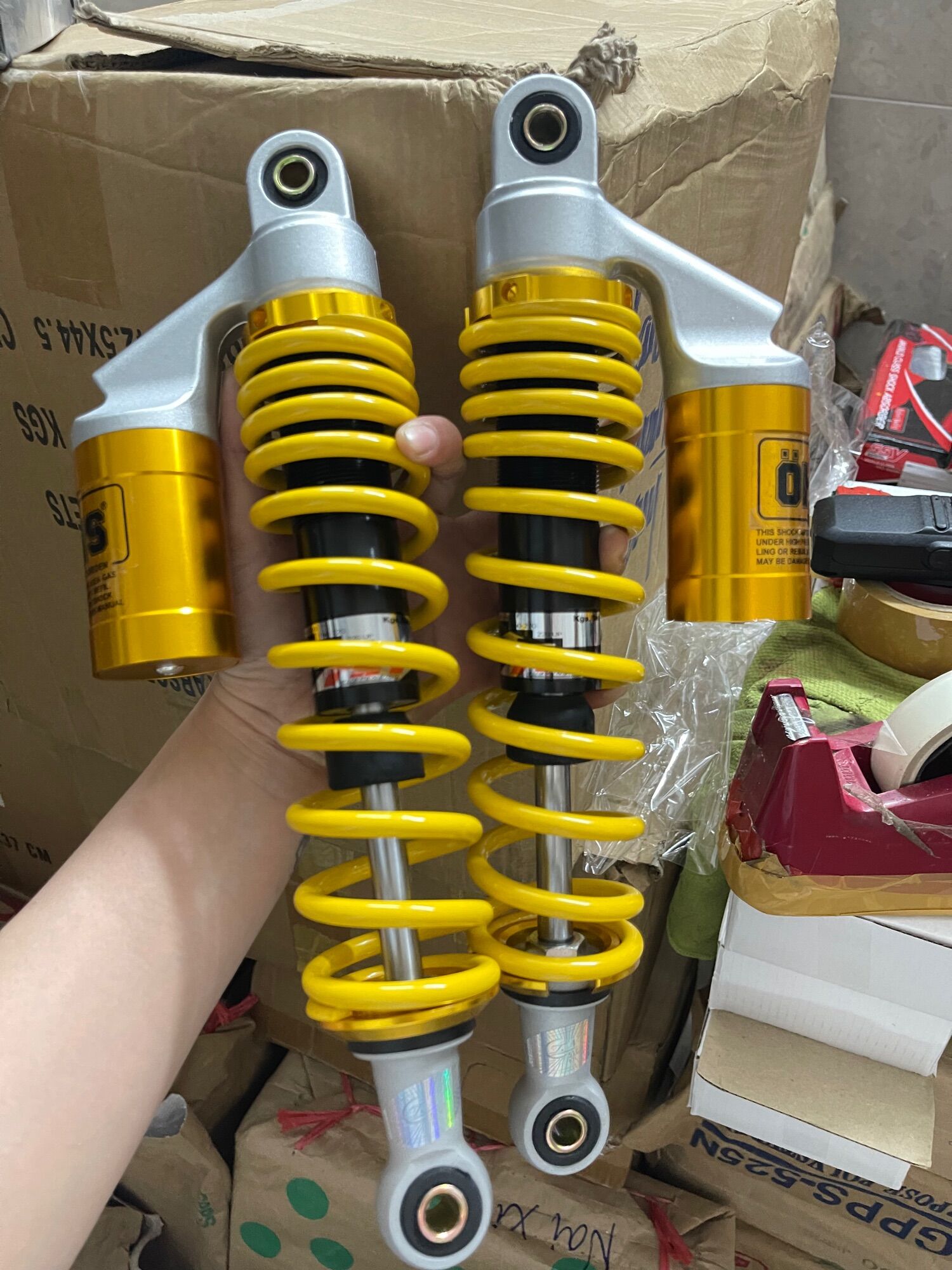 Phuộc ohlins gắn dream wave future axelo elegant cafe cub chaly