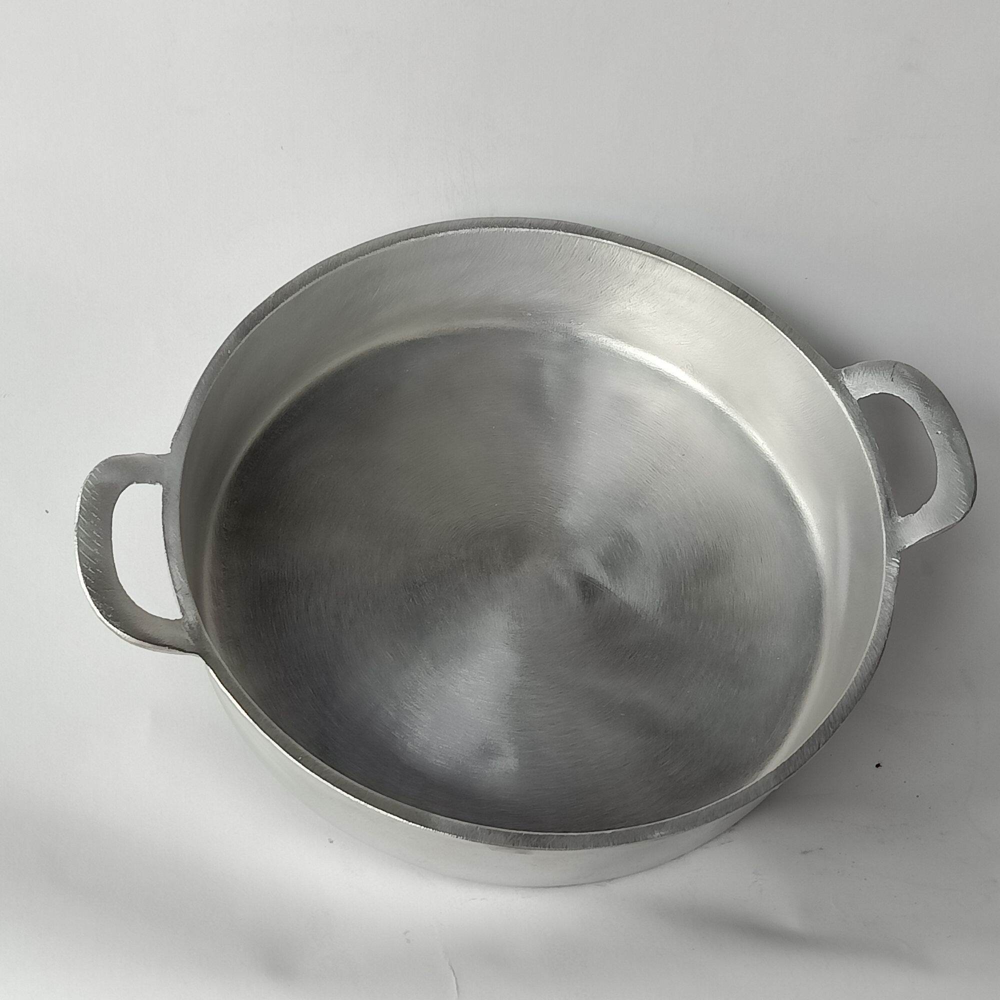 chảo gang đáy bằng đúc thủ công dk29cm cao7cm