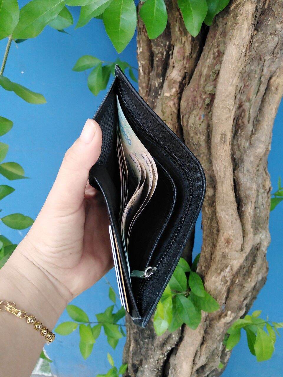 Ví nam/Bóp nam da bò thật cao cấp chính hiệu