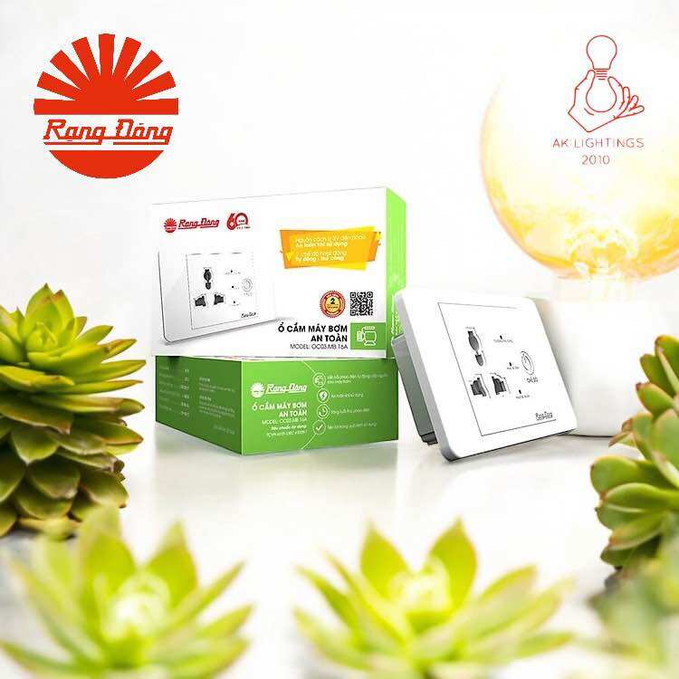 Ổ cắm máy bơm an toàn Model: OC03.MB 16A