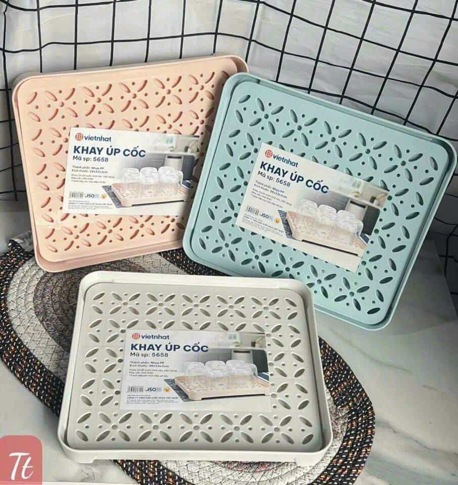 Khay úp cốc hoạ tiết VN