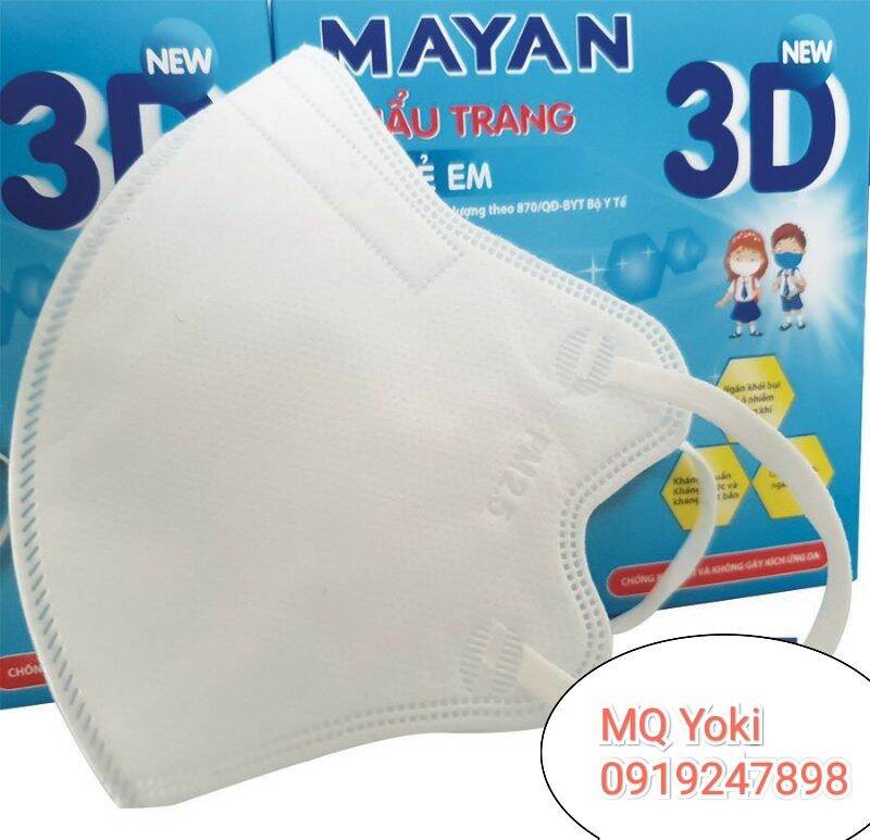 Commbo 10hộp *10 khẩu trang 3d mayan trẻ em