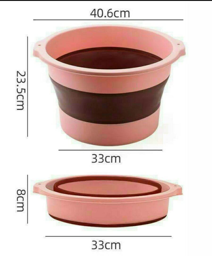 CHẬU NGÂM CHÂN SILICON GẤP GỌN