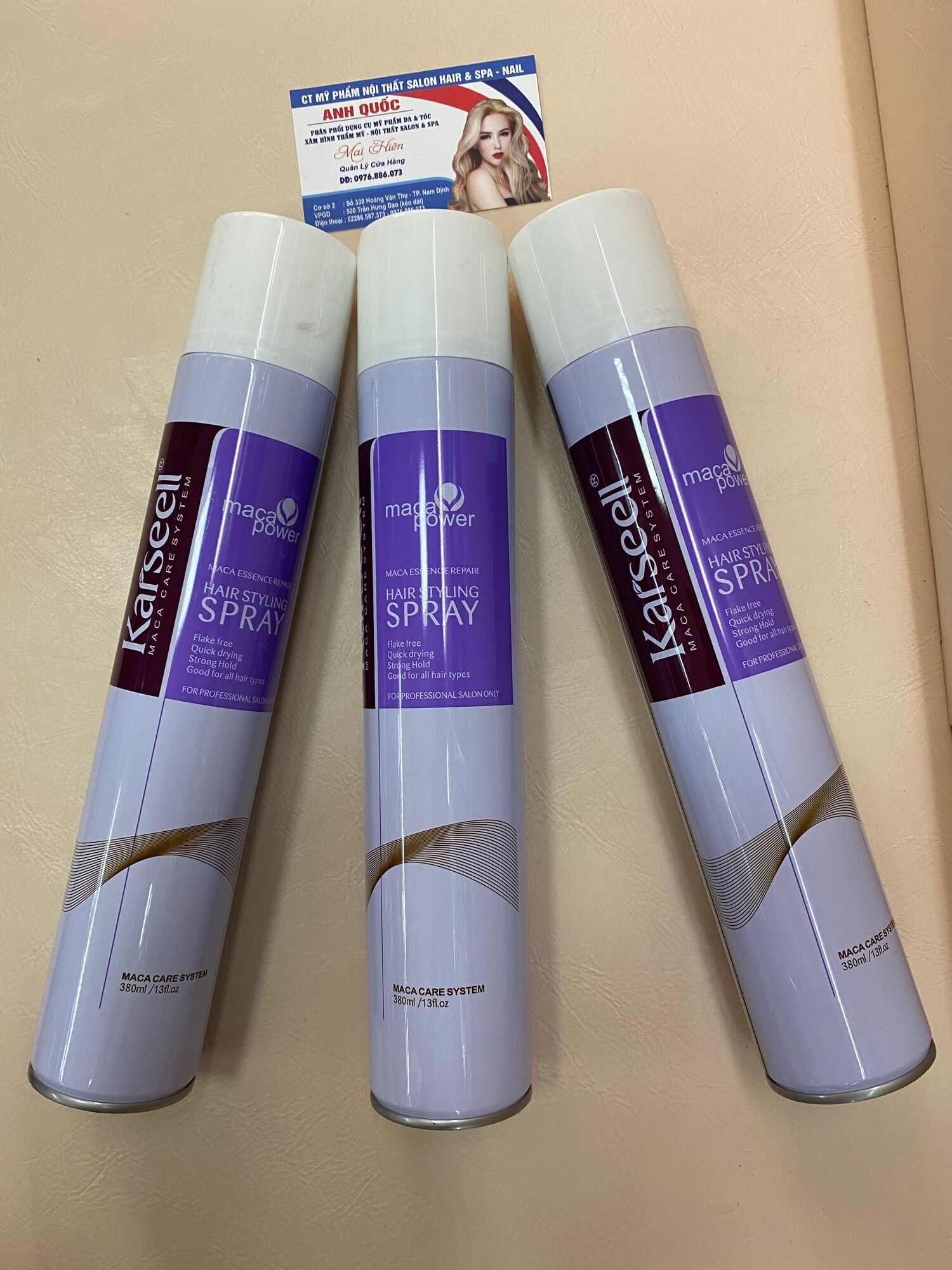 Gôm xịt tóc karseell