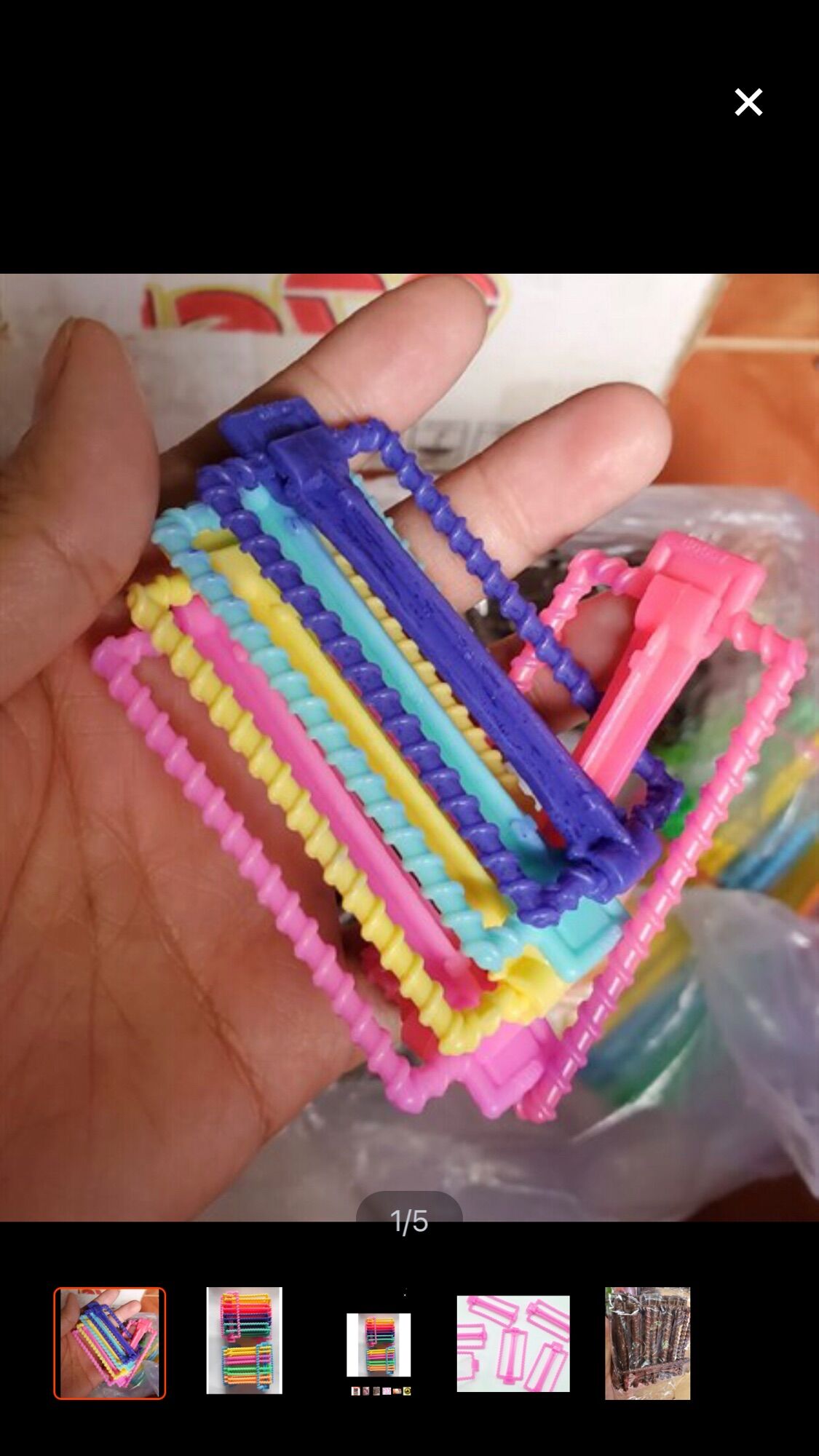 Set 10 Cây Kẹp Tóc loại Gọng (Xương) Nhiều Màu (Hình thật)