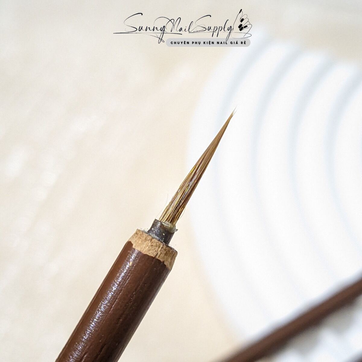 Cọ vẽ thư pháp vẽ móng tay nail cán gỗ