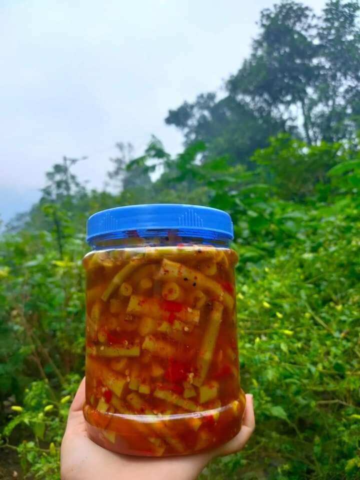 Măng sặp ngâm muối, ớt siêu ngon