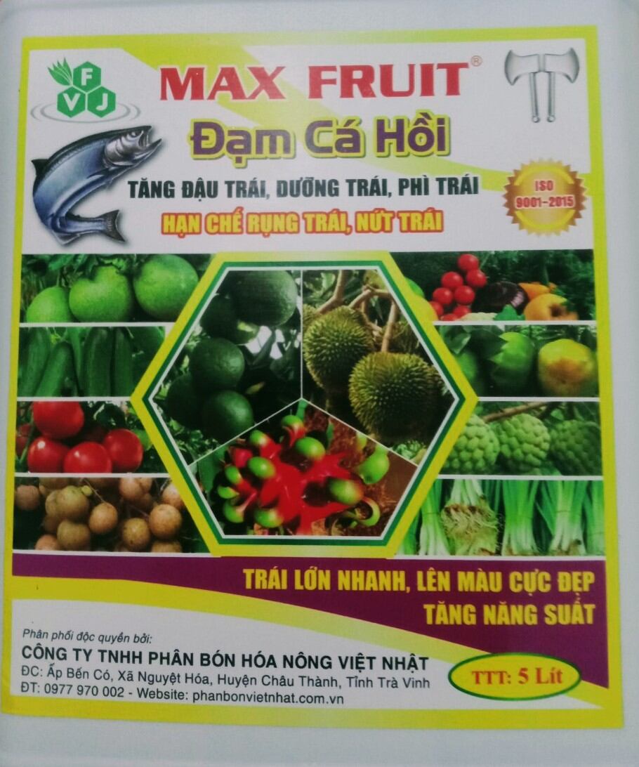 PHÂN BÓN ĐẠM CÁ HỒI CAN 5 LÍT. Đậm đặc