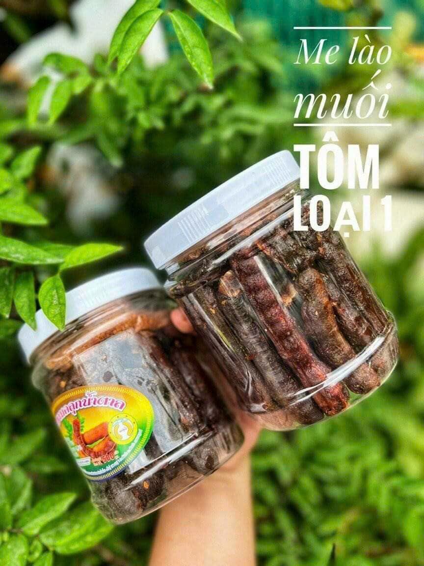 ME LÀO TƯƠI NGUYÊN TRÁI CHẤM MUỐI ỚT 500gr kèm Muối Tôm