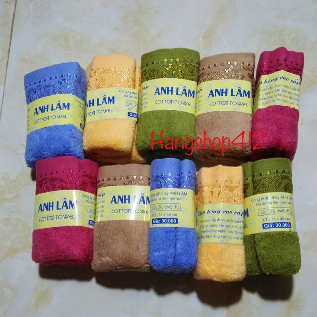 khăn rửa mặt sợi bông siêu mềm mịn ( Anh Lâm)