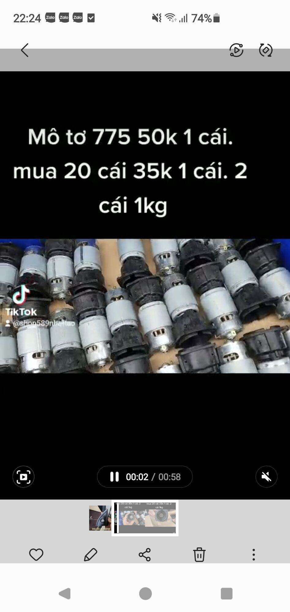 mô tơ 775 18vdc cực mạnh. giá 1 cái