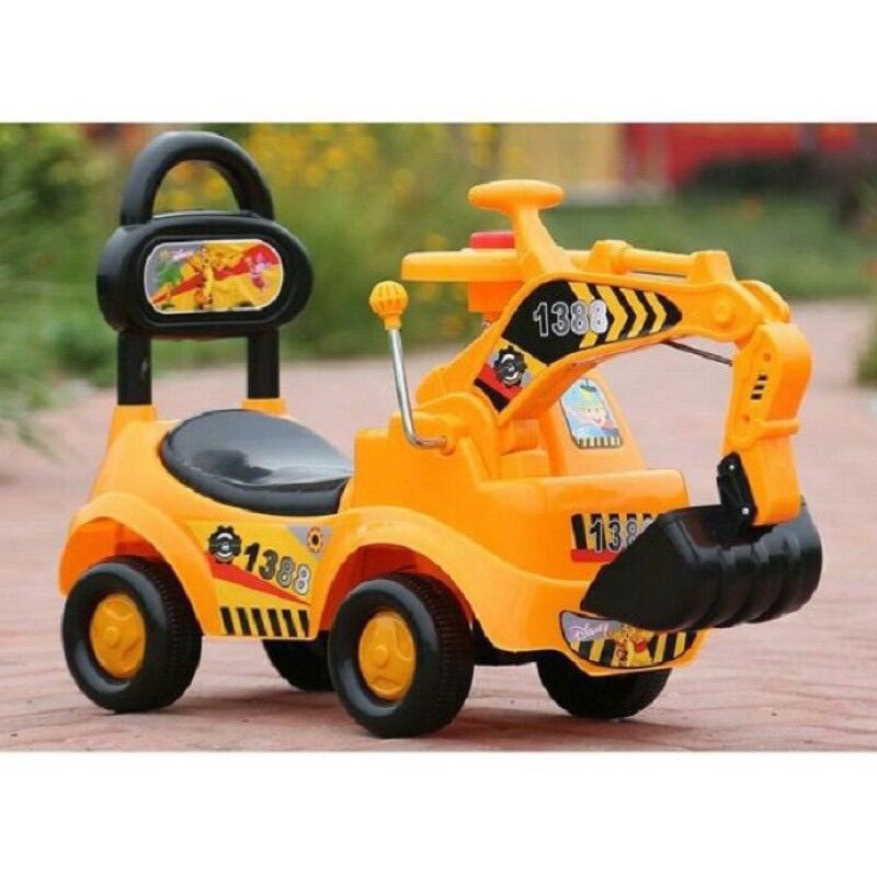 Xe Cẩu Chòi Chân - Xe Máy Xúc Cho Bé Yêu