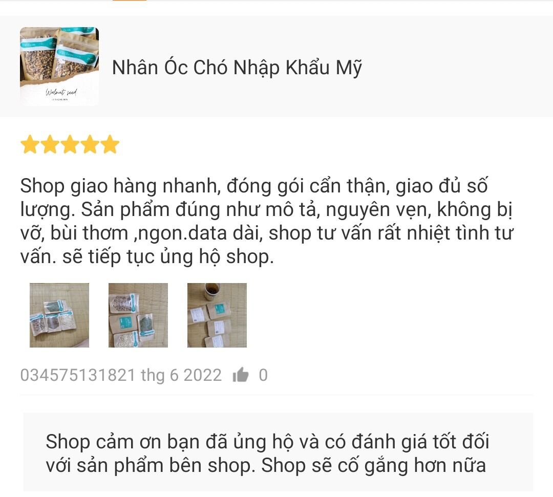 Nhân Óc Chó Nhập Khẩu Mỹ