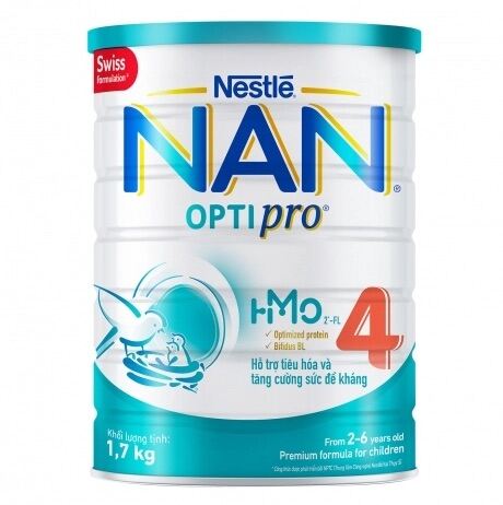 Sữa Bột Nan Optipro 4 HMO 1.7kg - Cho bé từ 2 tuổi trở lên