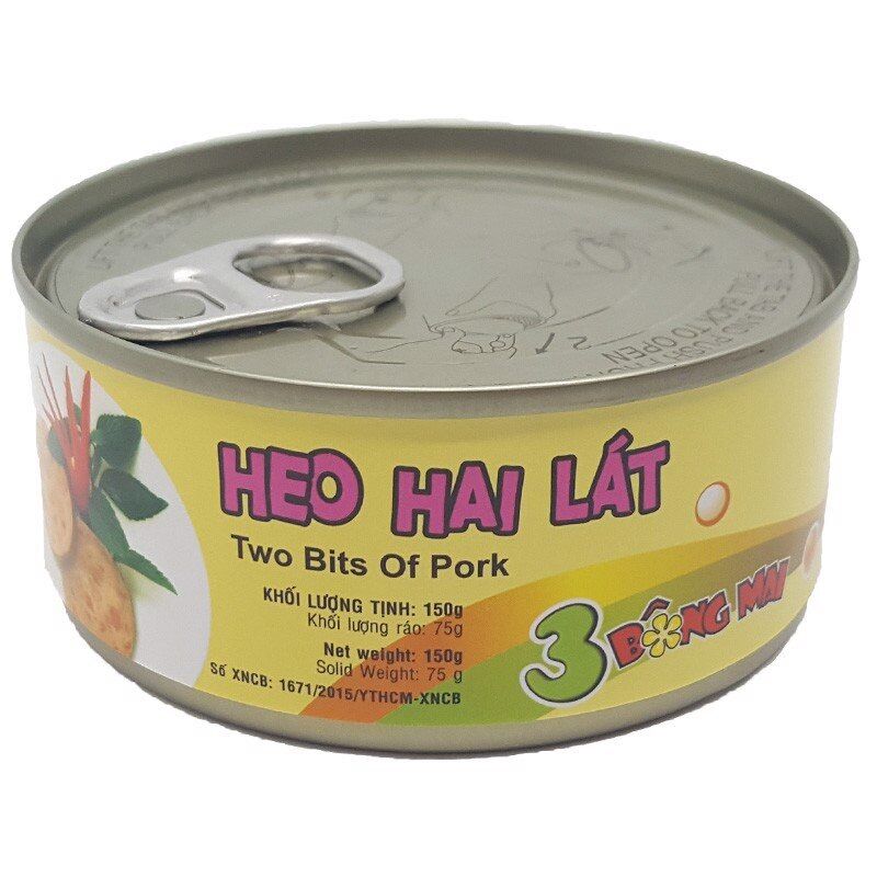 Heo 2 Lát 3 Bông Mai Vissan Hộp 150g