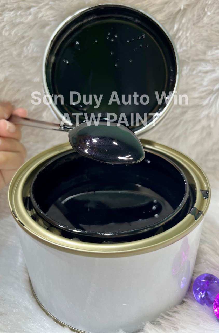 Sơn Đen pha lê tím 2k - Sơn tự bóng