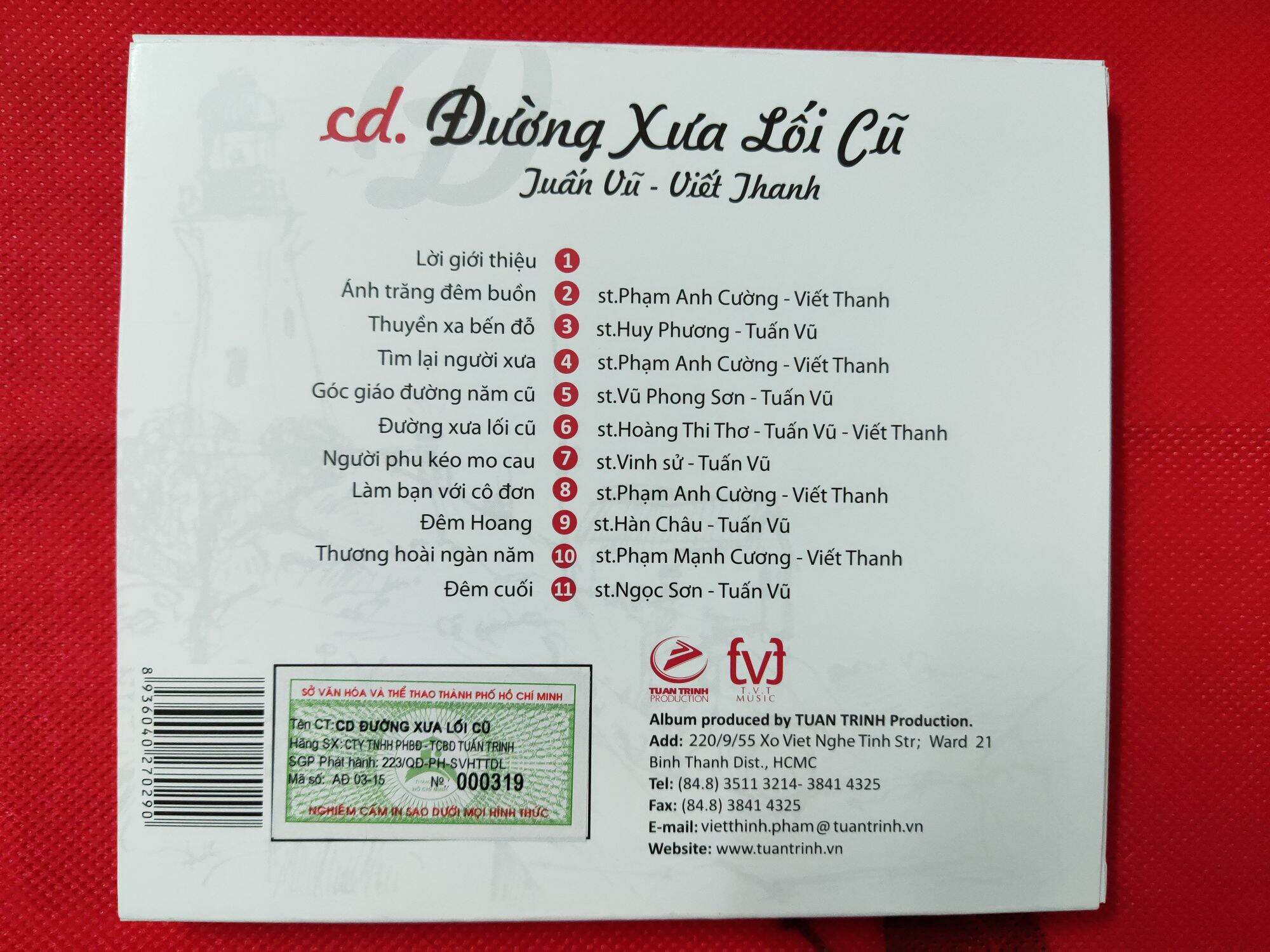 CD - Tuấn Vũ - Đường xưa lối cũ ( hàng chính hãng )