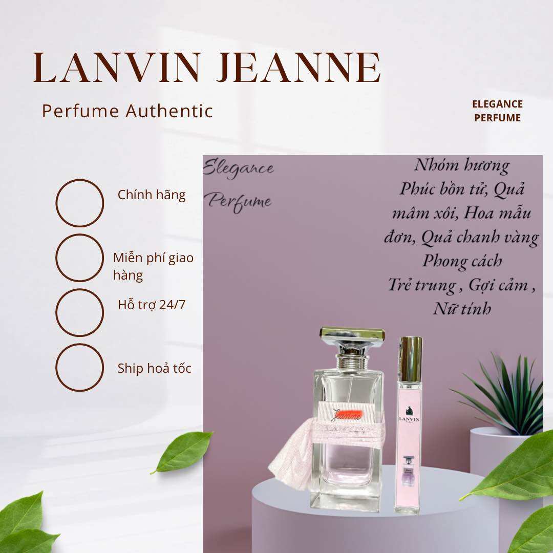 Mẫu thử nước hoa nữ lanvin jeanne edp