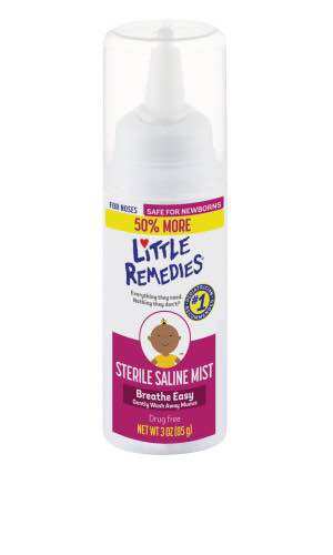 Bình xịt mũi cho trẻ sơ sinh Little Remedies Sterile Saline Mist 85g