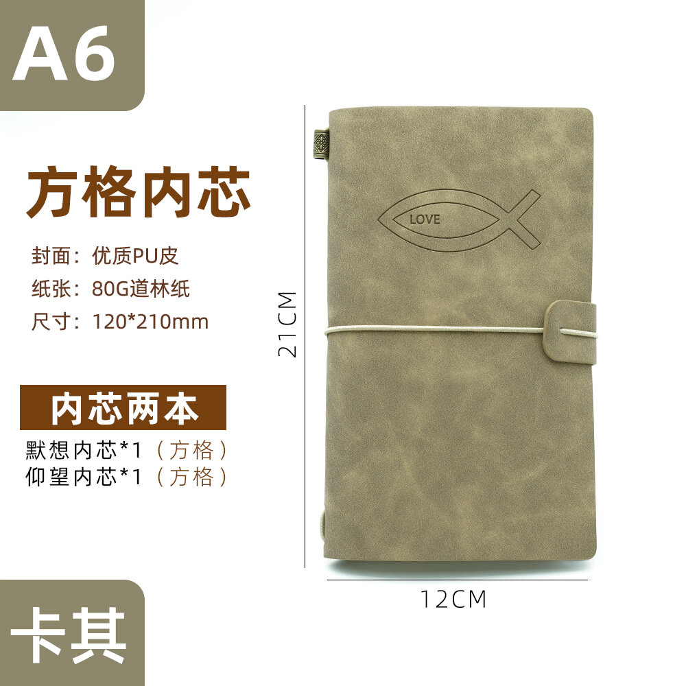 KXMN Original Travel Notebook TN Retro Christmas Gift A6 Notebook Journaling Notebook Diary Notebook