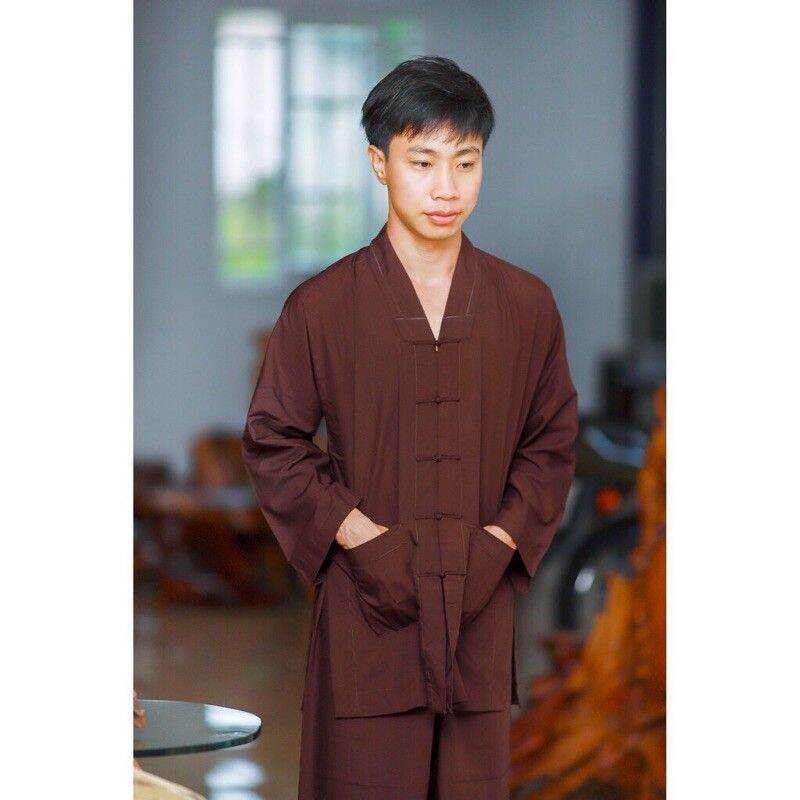Đồ lam đi chùa - mẫu la hán nam loại 1