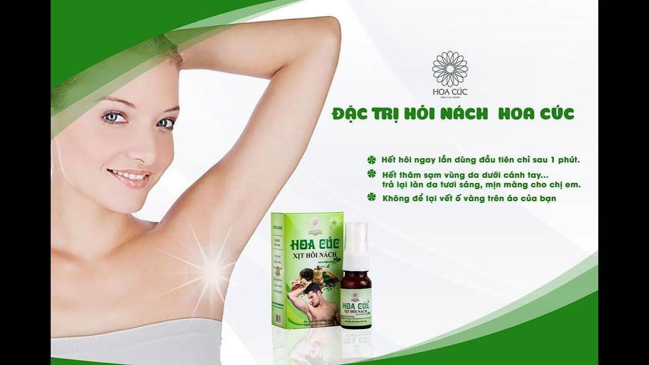 Xịt hôi nách hoa cúc thảo mộc