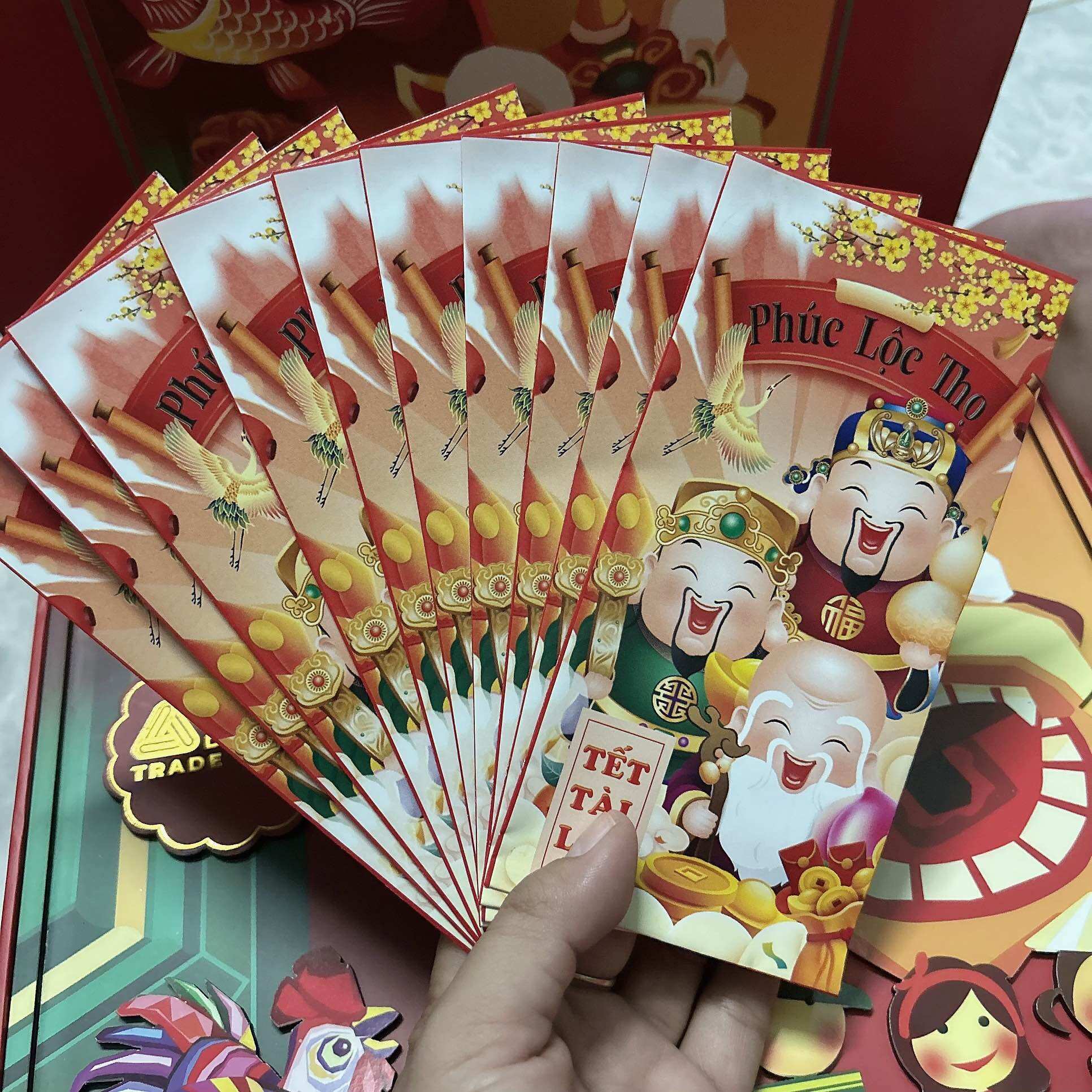Combo 200 Bao Lì Xì Tết Dễ Thương tài lộc