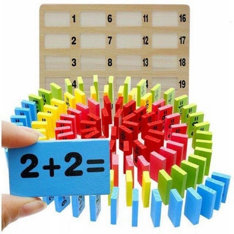 Domino số và phép tính cho bé