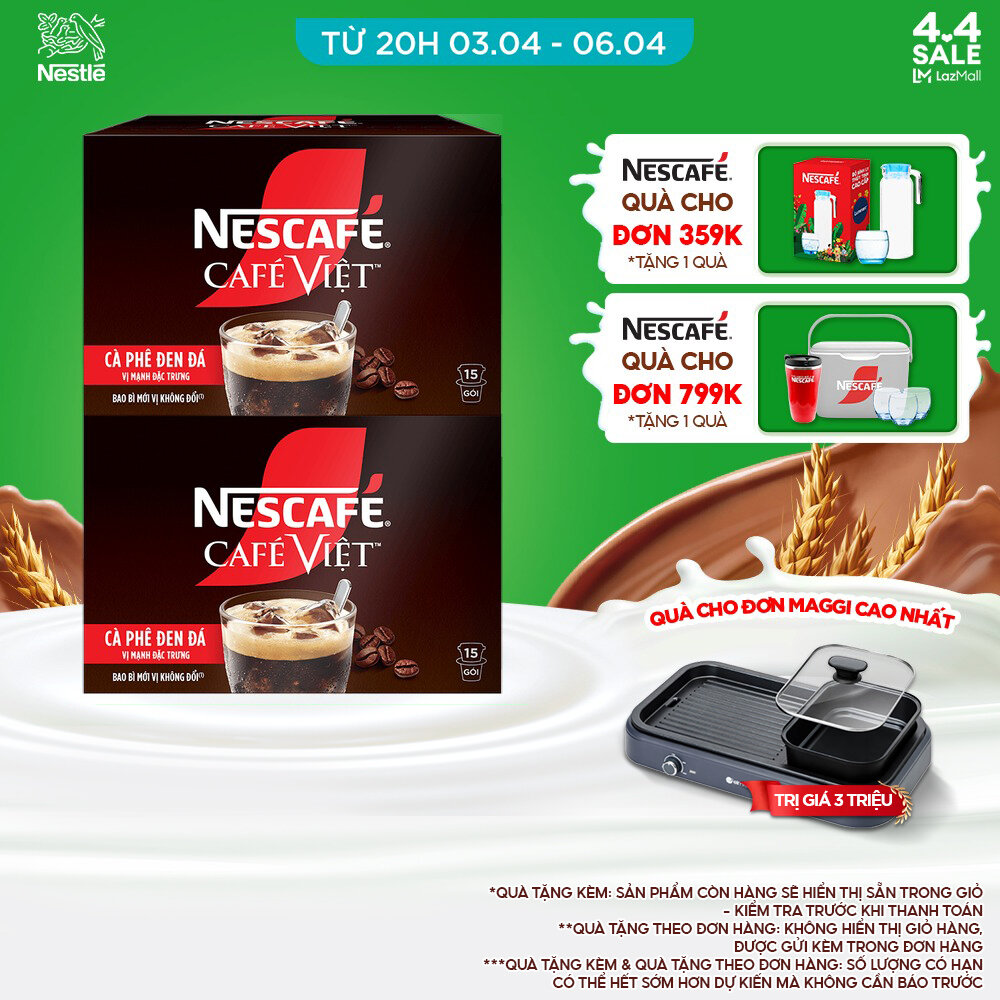 [Nationwide Freeship] Nescafé Café Vietnamese Instant Black Coffee Box (16g X 15 Packs)
