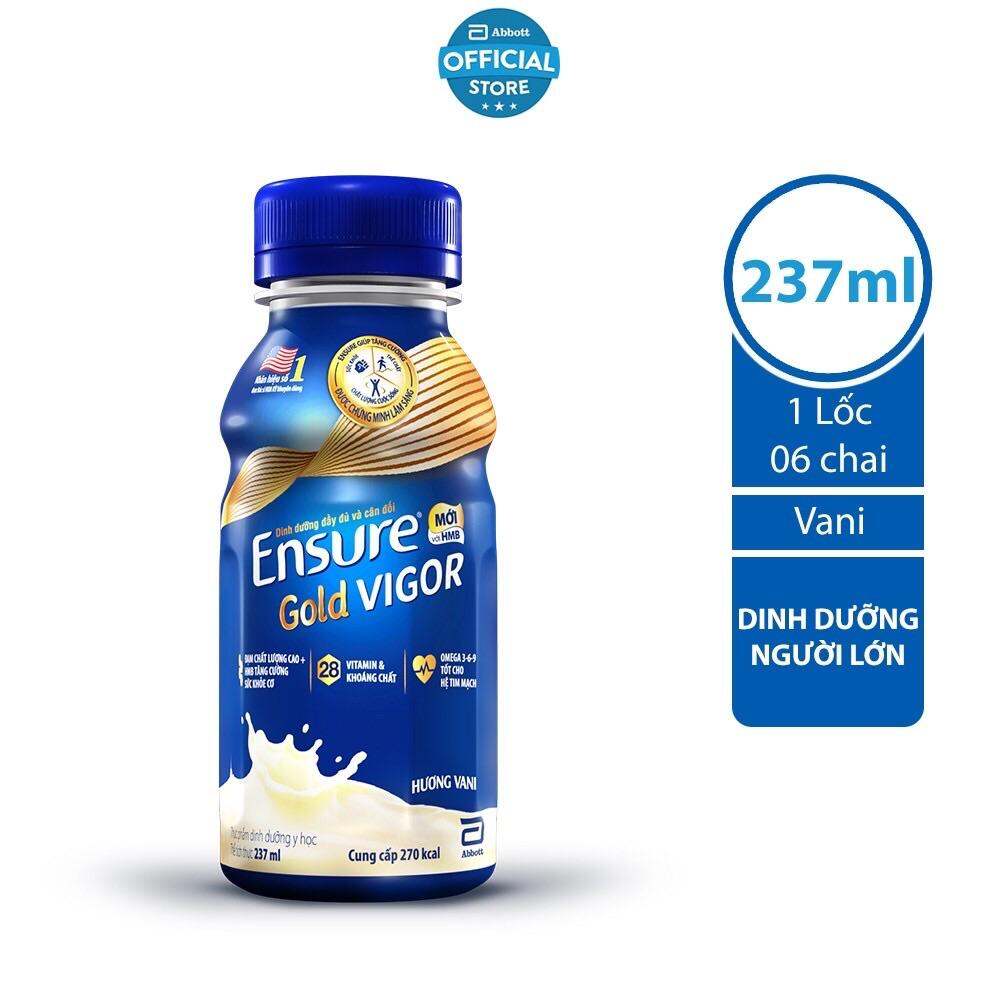 Lốc 6 Chai Sữa Nước Ensure Gold Vigor 237ml