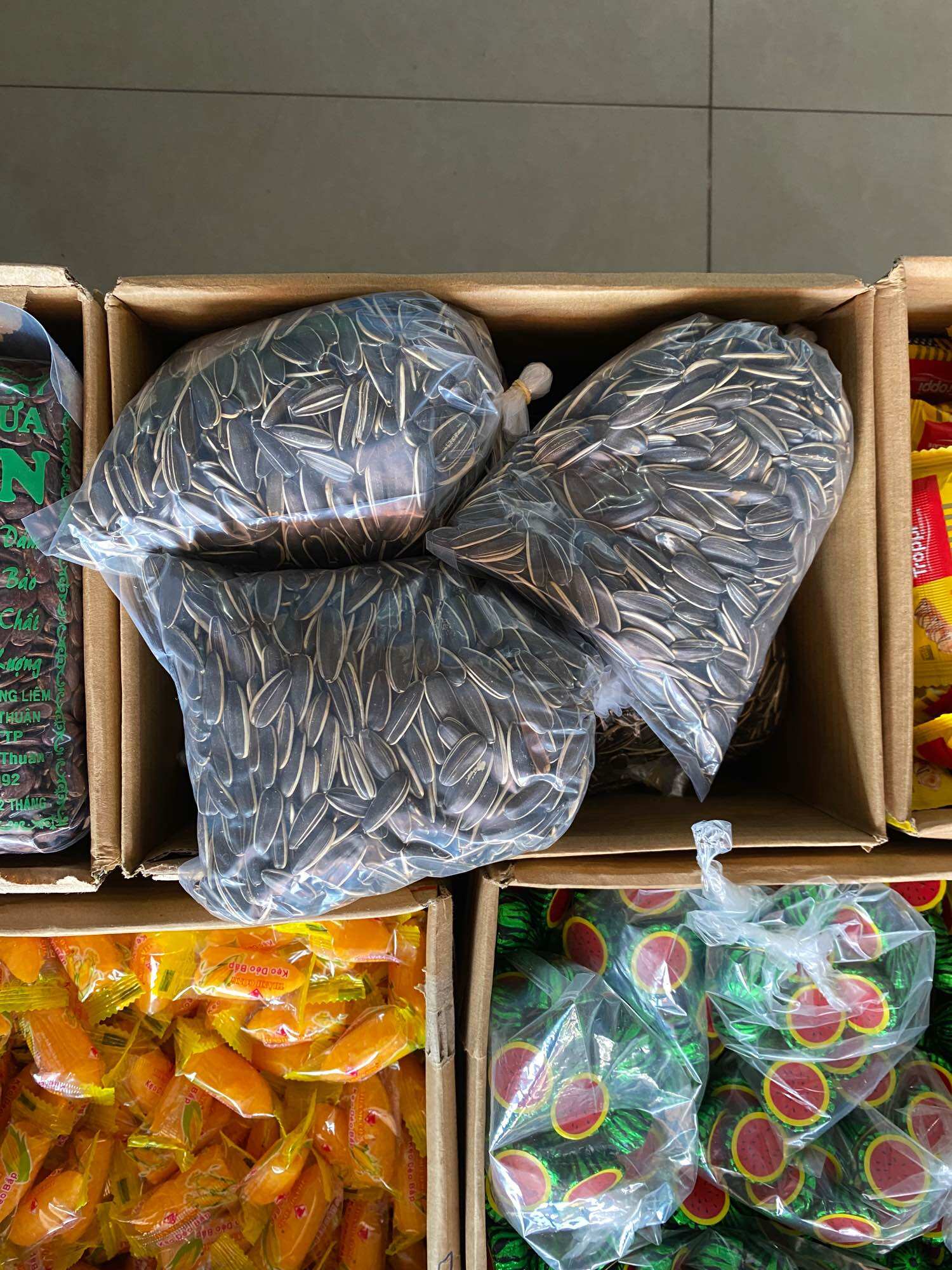 500g hạt hướng dương đóng túi zip