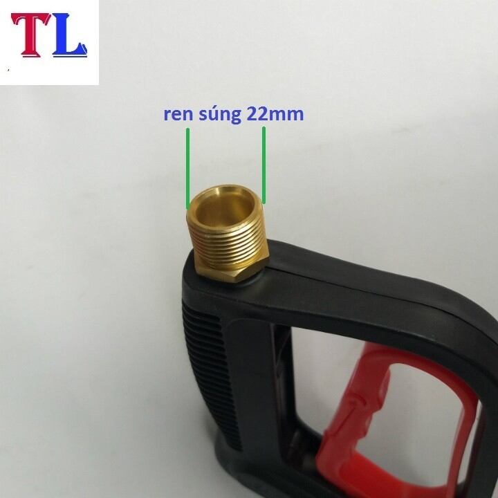 Sung rửa xe mi ni cò đỏ ren 22mm [ LOẠI 1 ]