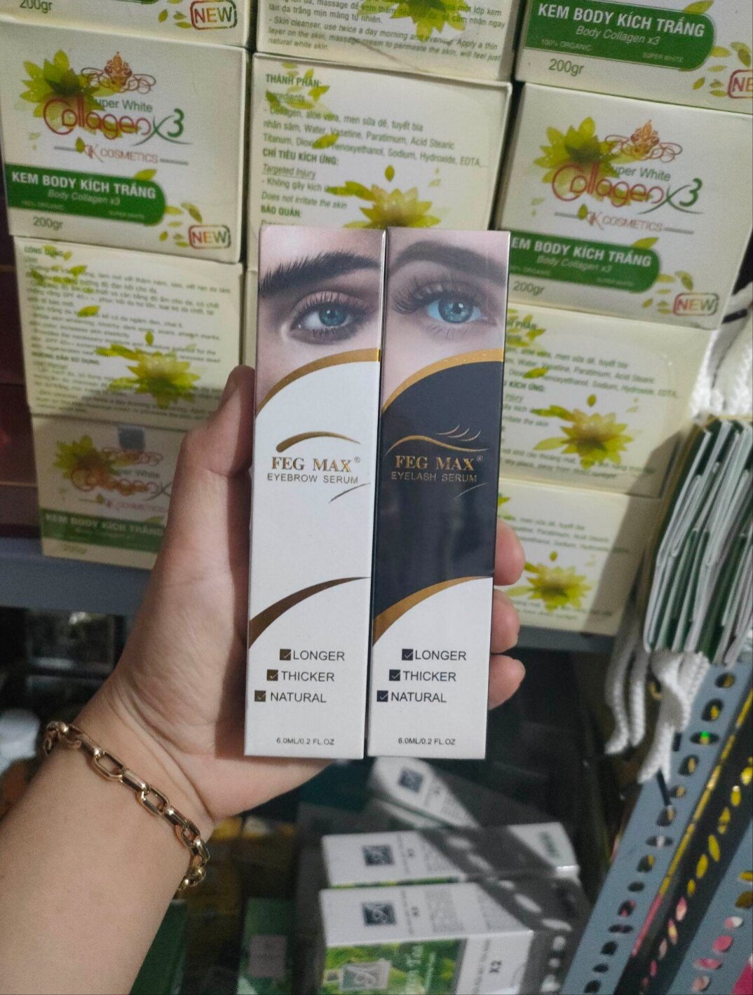 Combo serum dưỡng mi mày - dưỡng dài dày lông mi mày lông lanh