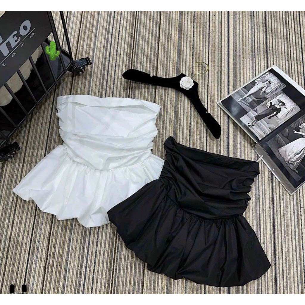 ÁO PEPLUM KHÔNG TAY BÍ A250