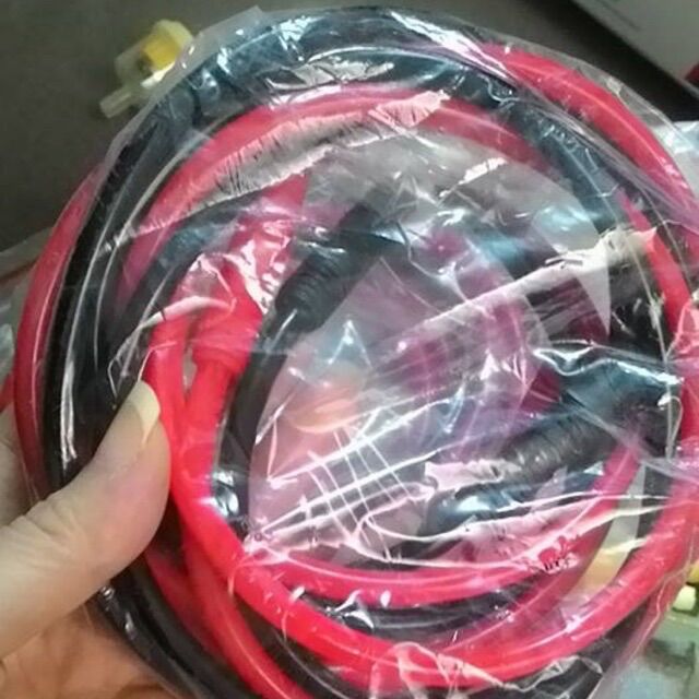 Bộ 2 dây đỏ đen, lắp máy 5in1, máy hút mụn