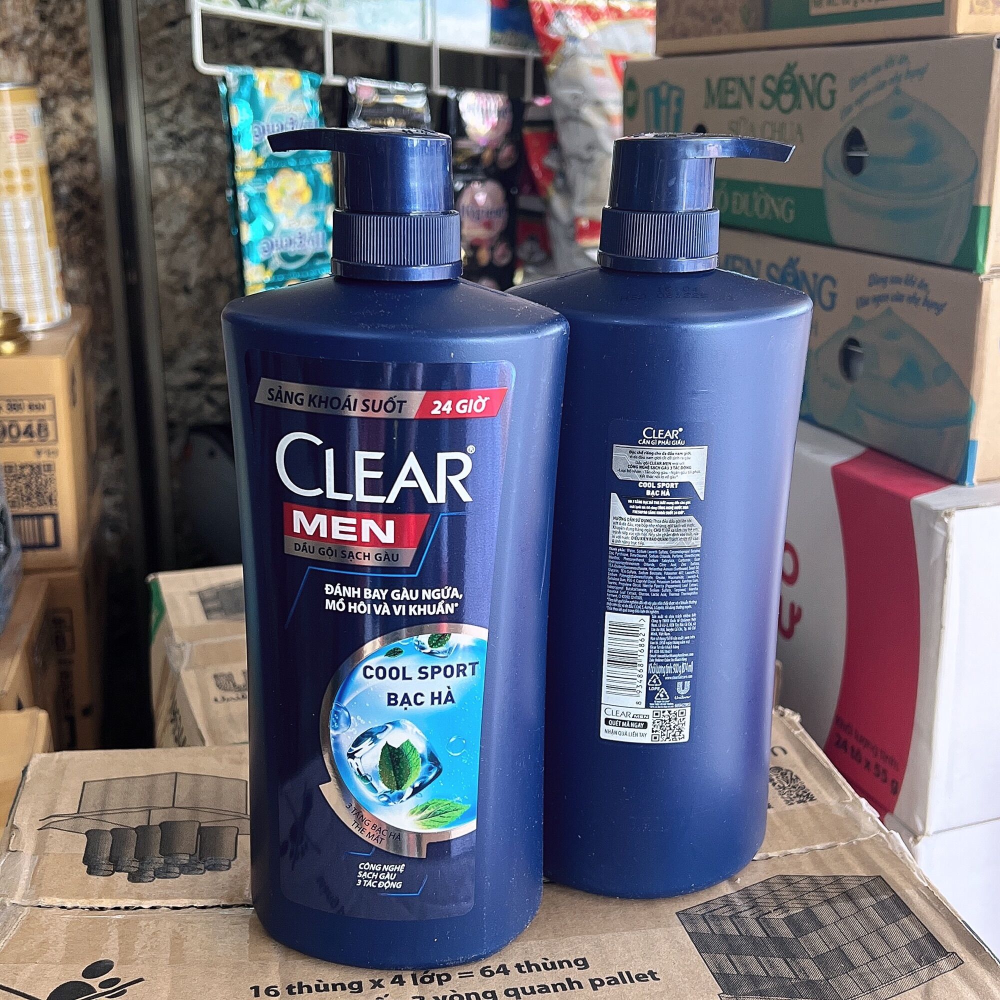 Dầu gội clear men 900g : 1 chai