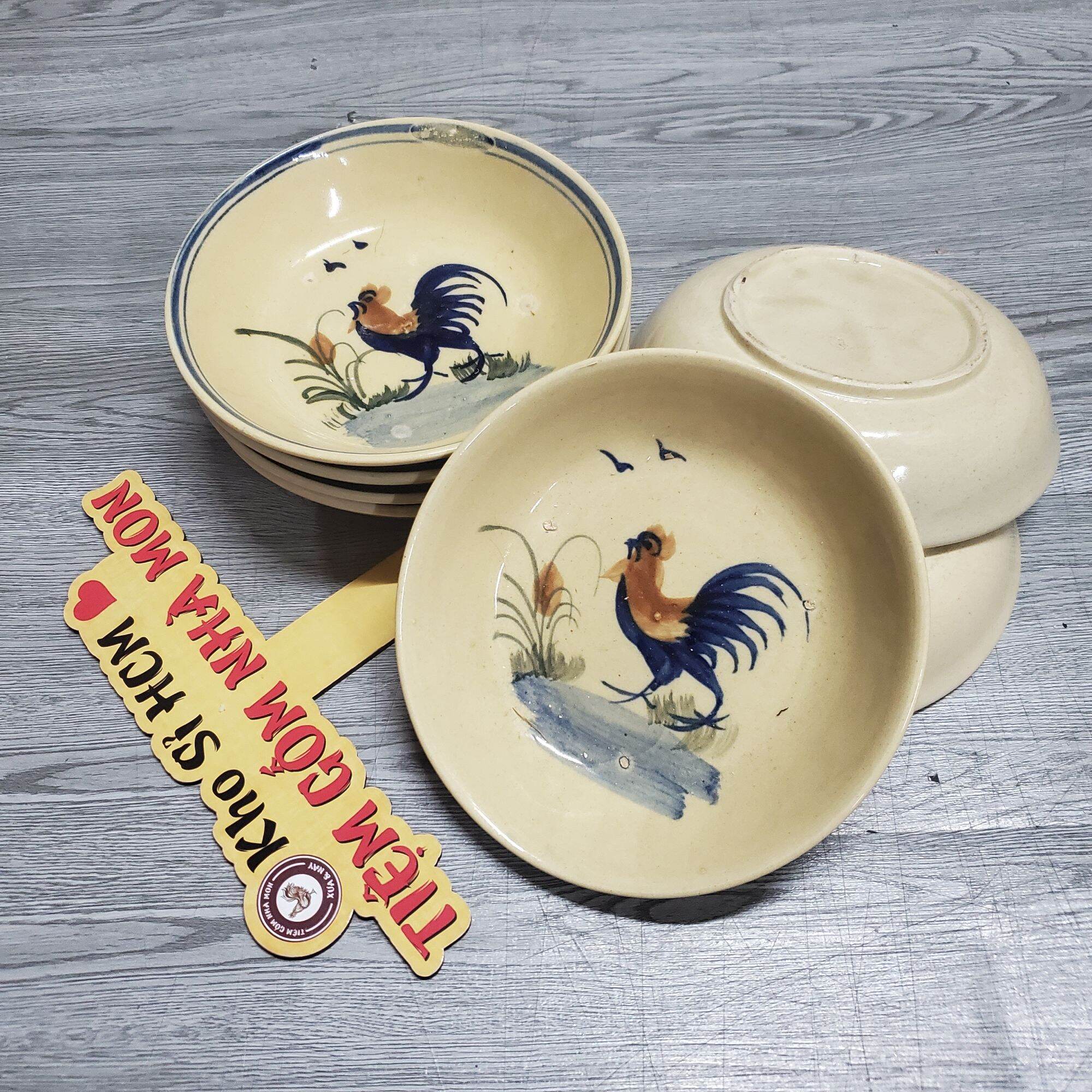 COMBO 2c DĨA GÀ XƯA (lồng sâu) MS*032 (Kiểu ngẫu nhiên)