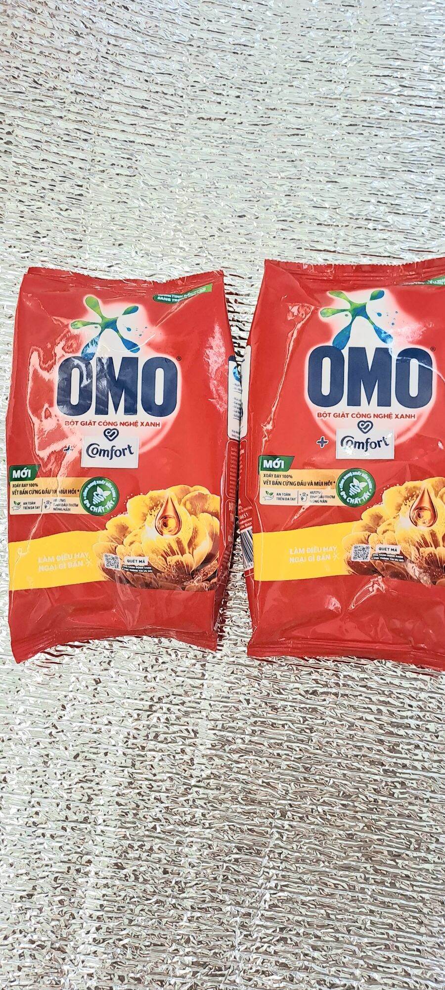 Combo 2 bịch bột giặt omo 350g