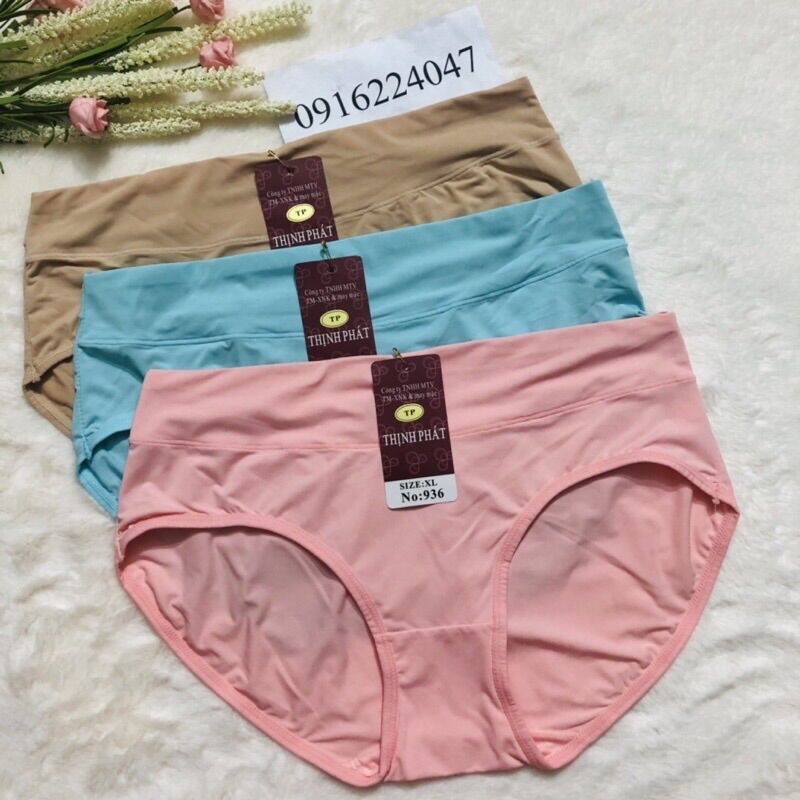 Set 5 Quần lót nữ Thịnh Phát lưng cao, quần chíp nữ thun lạnh chất xịn