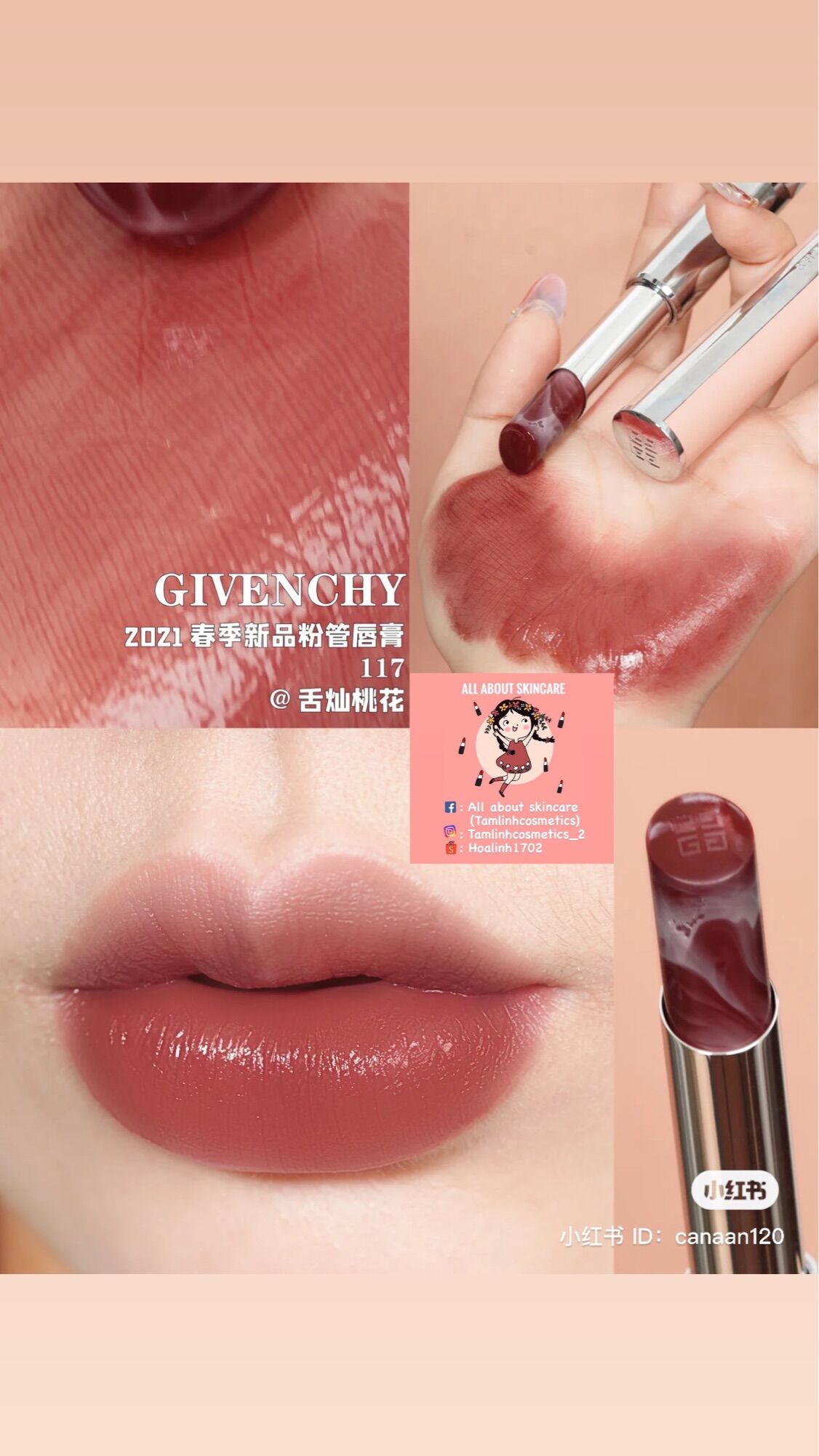 SON DƯỠNG CÓ MÀU GIVENCHY PERFECTO 37, 117