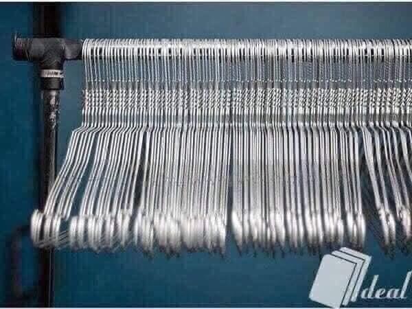 Móc nhôm phơi quần áo sét 45 chiếc tiện lợi