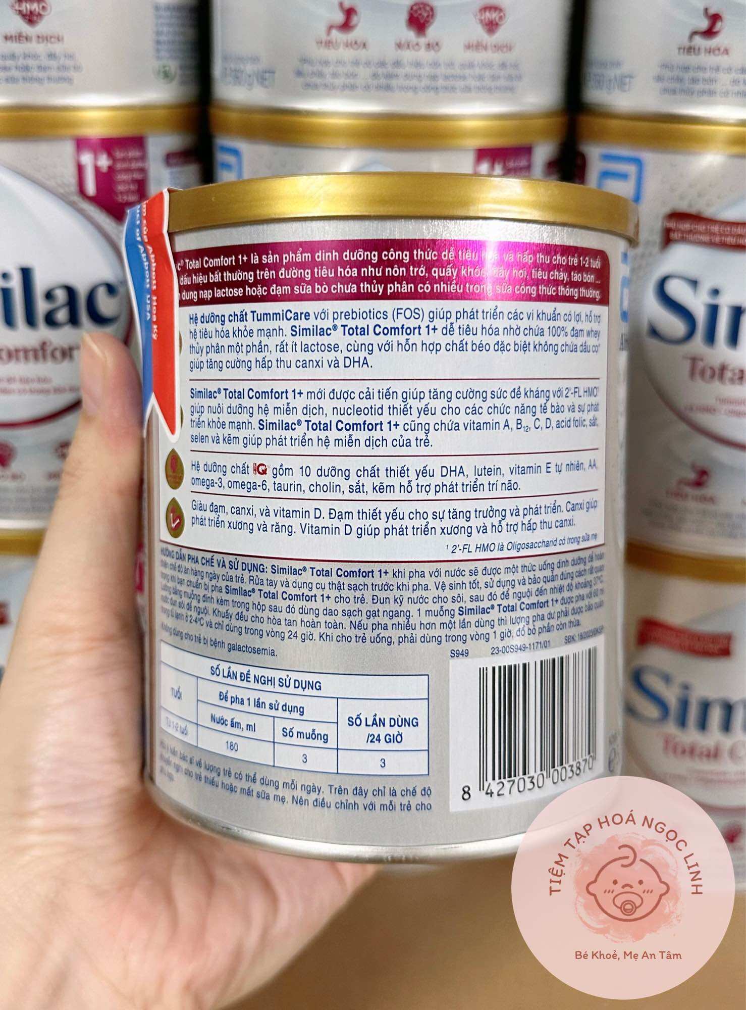 Sữa bột SIMILAC TOTAL COMFORT 1+ (trên 1 tuổi) 360g