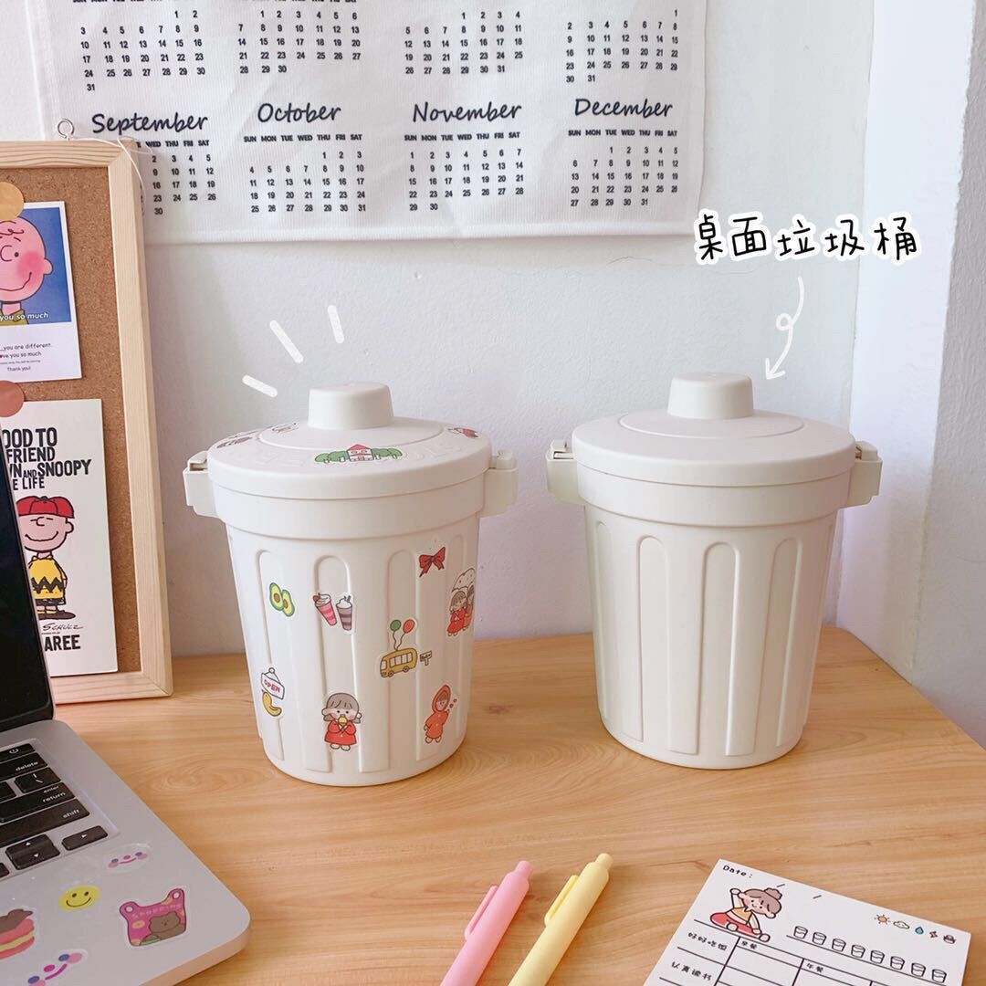 THÙNG RÁC MINI CUTE TẶNG KÈM STICKER