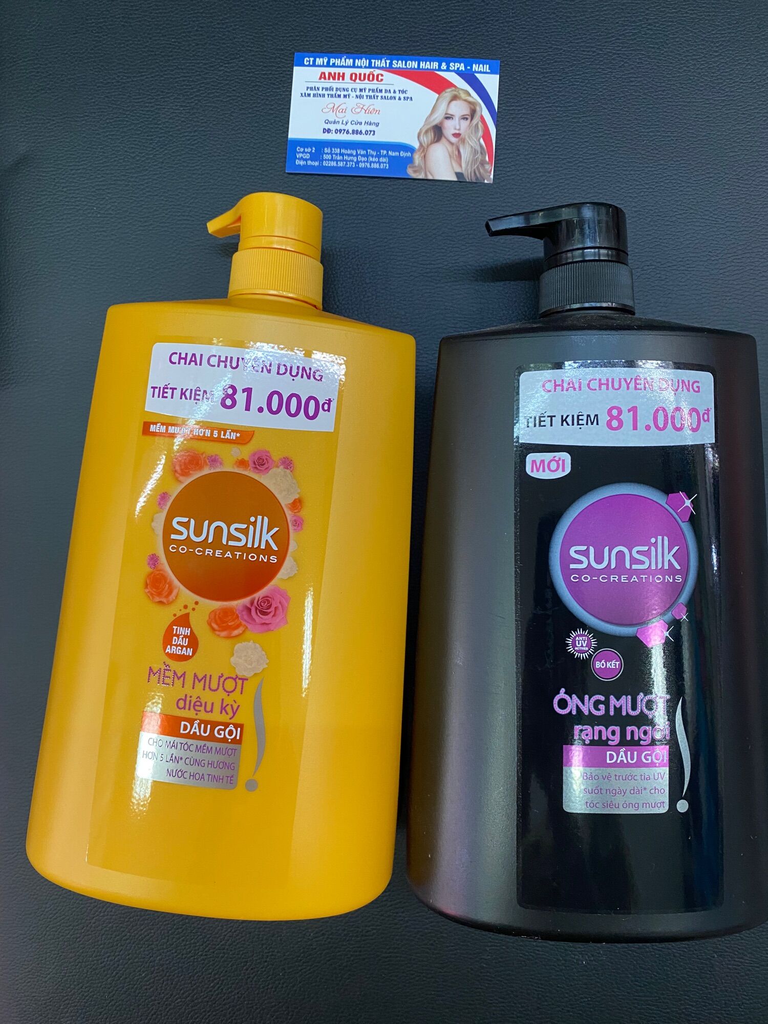 Dầu gội sunsilk 1,4l màu vàng