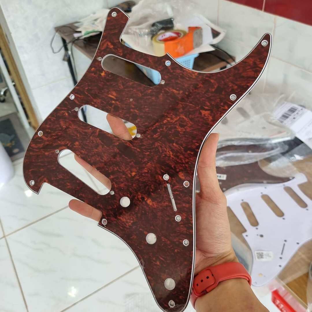 Bộ mặt nạ đàn Guitar cổ + mobin + tăng âm - Pickup đàn-