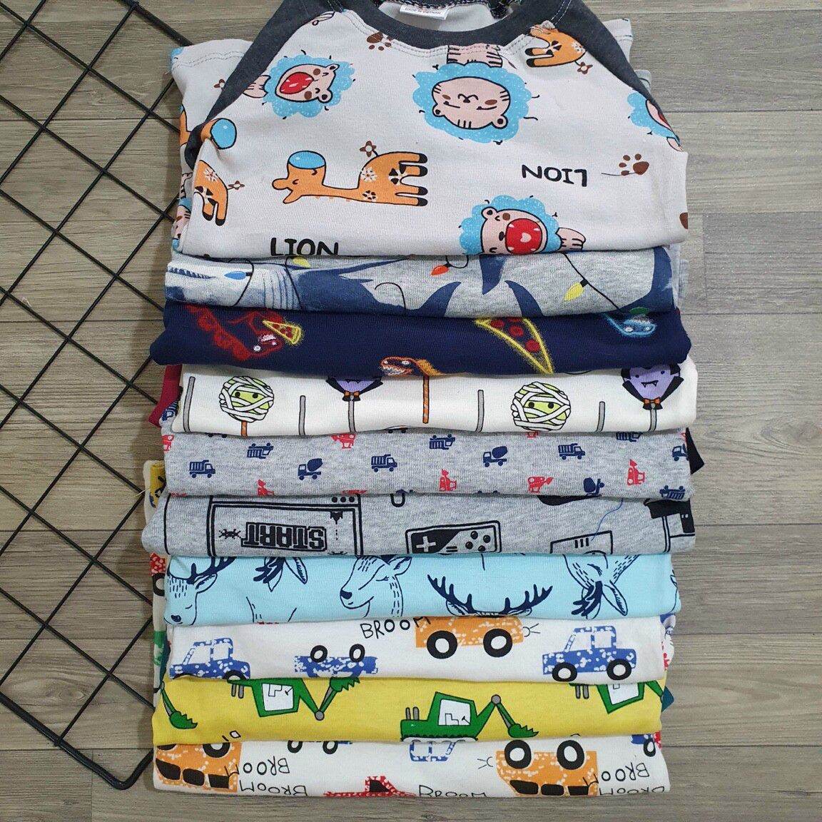 [HCM]Sale lỗ 3 bộ thun borip xuất dư ngẫu nhiên màu như hình theo số kg bé gái