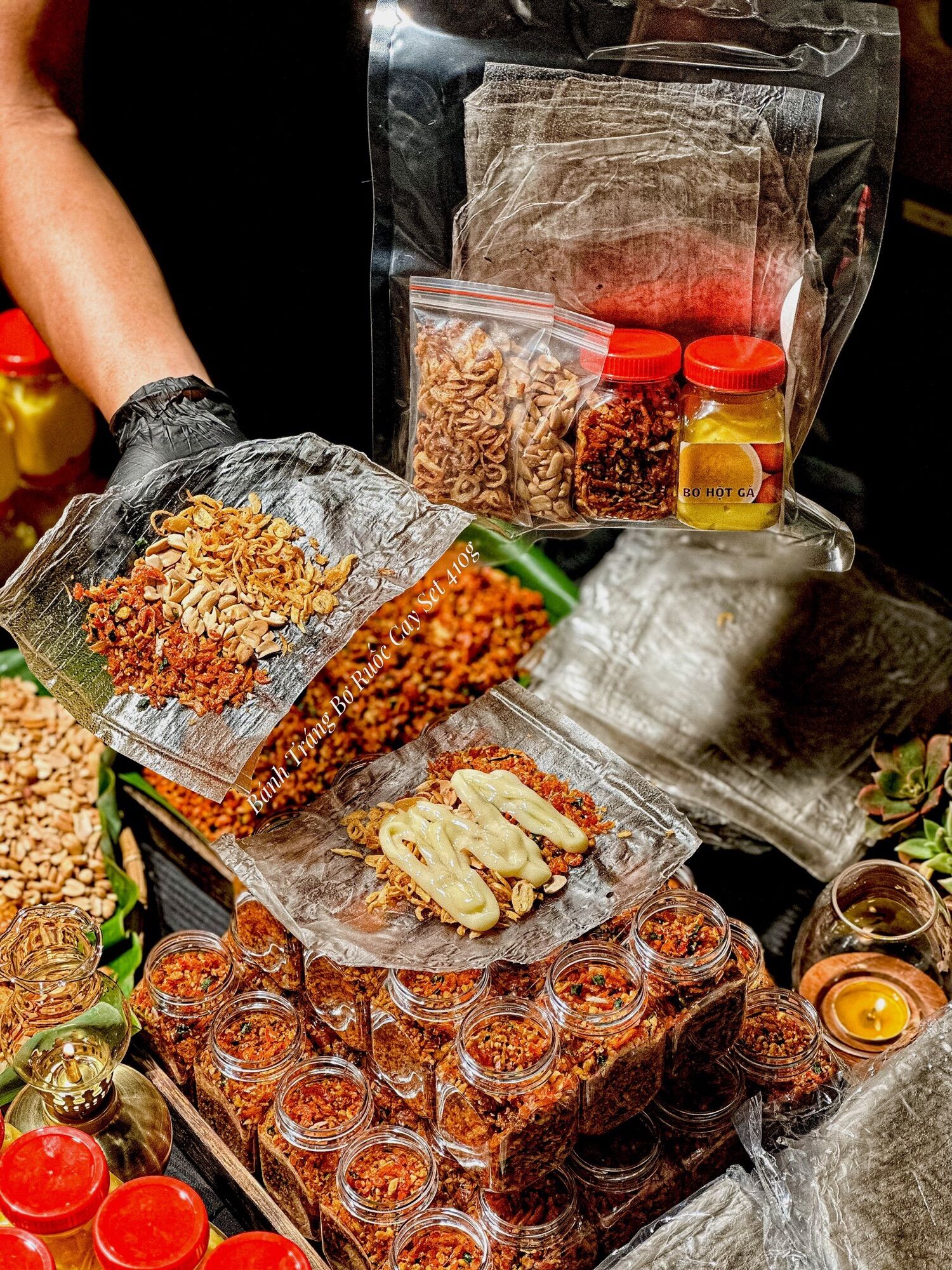 Bánh tráng ruốc bơ cay 410g