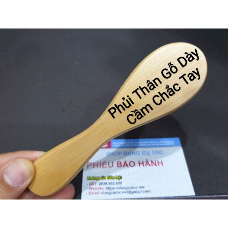 Chổi Phủi Tóc Cho Bé Lông Mềm Mịn, Cây Phủi Tóc Cán Gỗ Phủi Sạch Tóc.(Ảnh Thật)